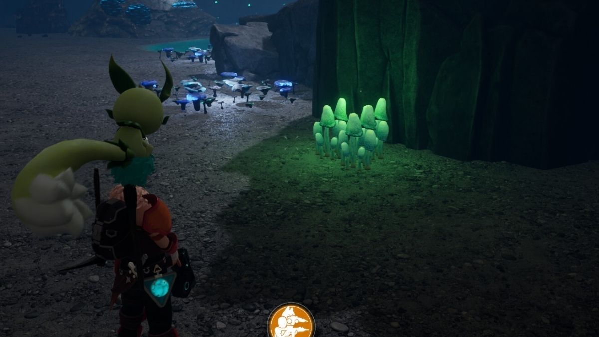 Palworld Cavern Mushrooms in dungeons