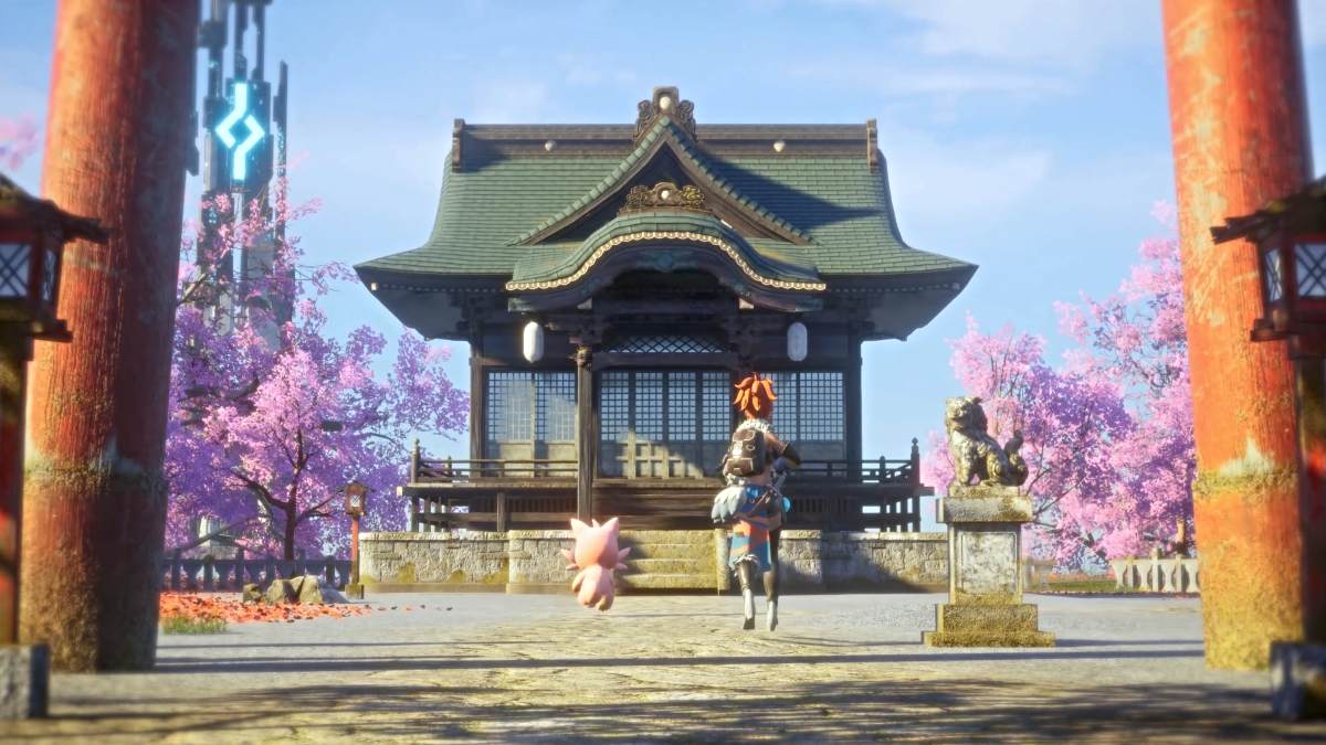 A new eastern village area shown in the Palworld teaser