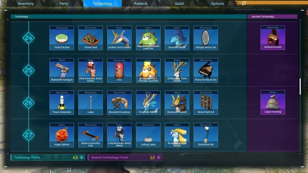 Complete Palworld Technology Tree - All Level Unlocks - Pro Game Guides