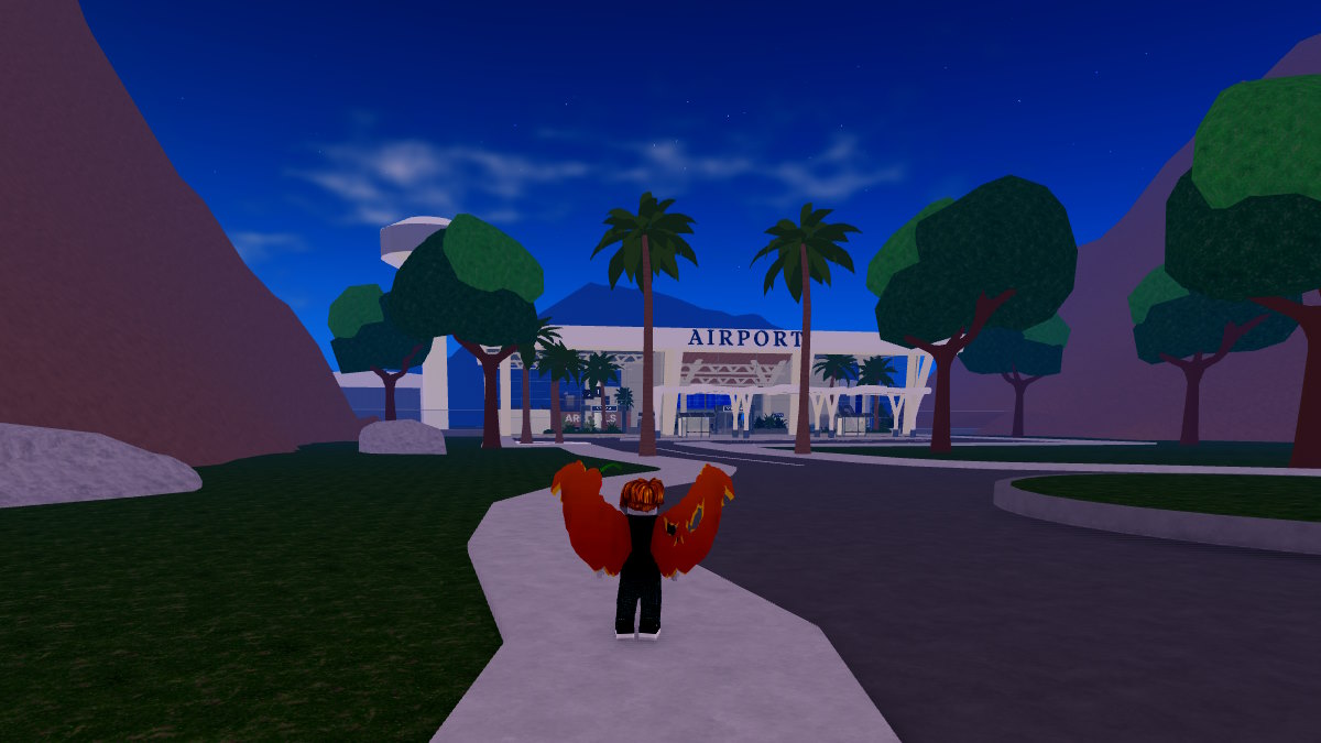 A localização do aeroporto na Roblox Berry Avenue