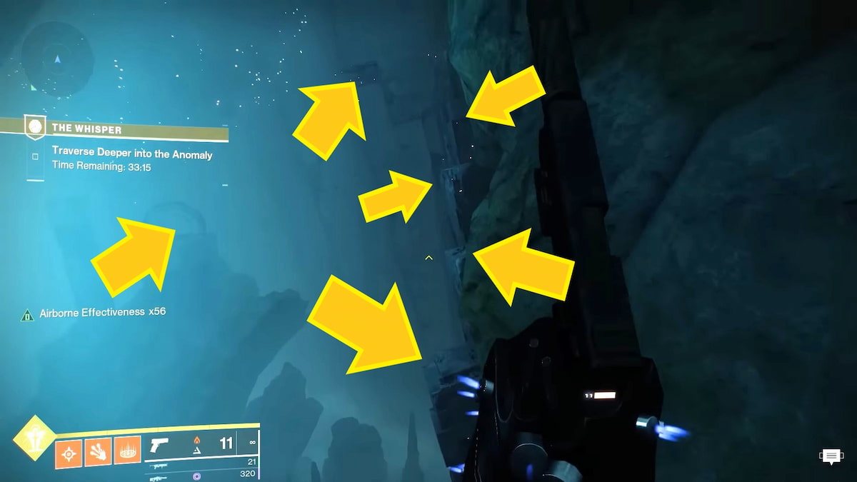 Sixth oracle location in Destiny 2 Into The Light Whisper mission