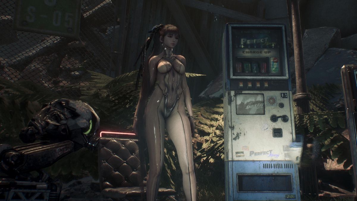 Eve wearing the Skin Suit in Stellar Blade
