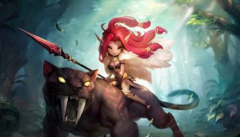 Monster rider loading screen in Summoners War.