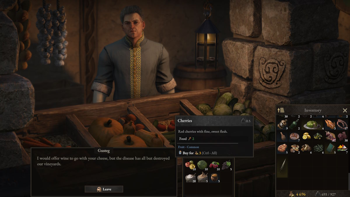 Buying alcohol ingredients in Wartales The Tavern Opens