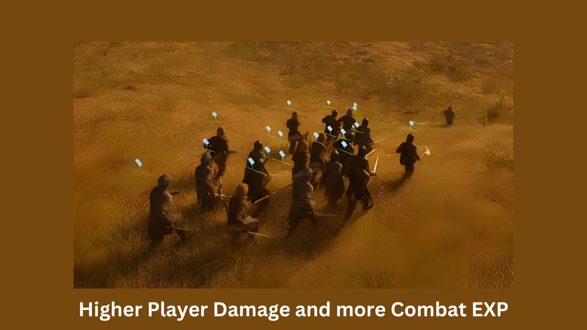 Promo image for Higher Player Damage and more Combat EXP mod featuring soldiers marching