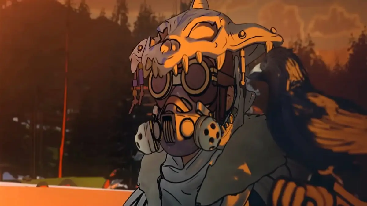 Apex Legends Young Blood Bloodhound skin with raven.