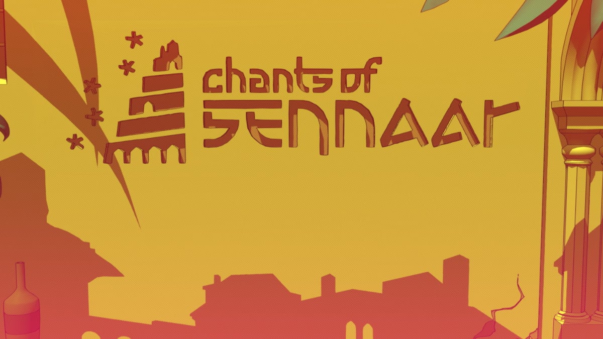 Title screen and logo in Chants of Sennaar.