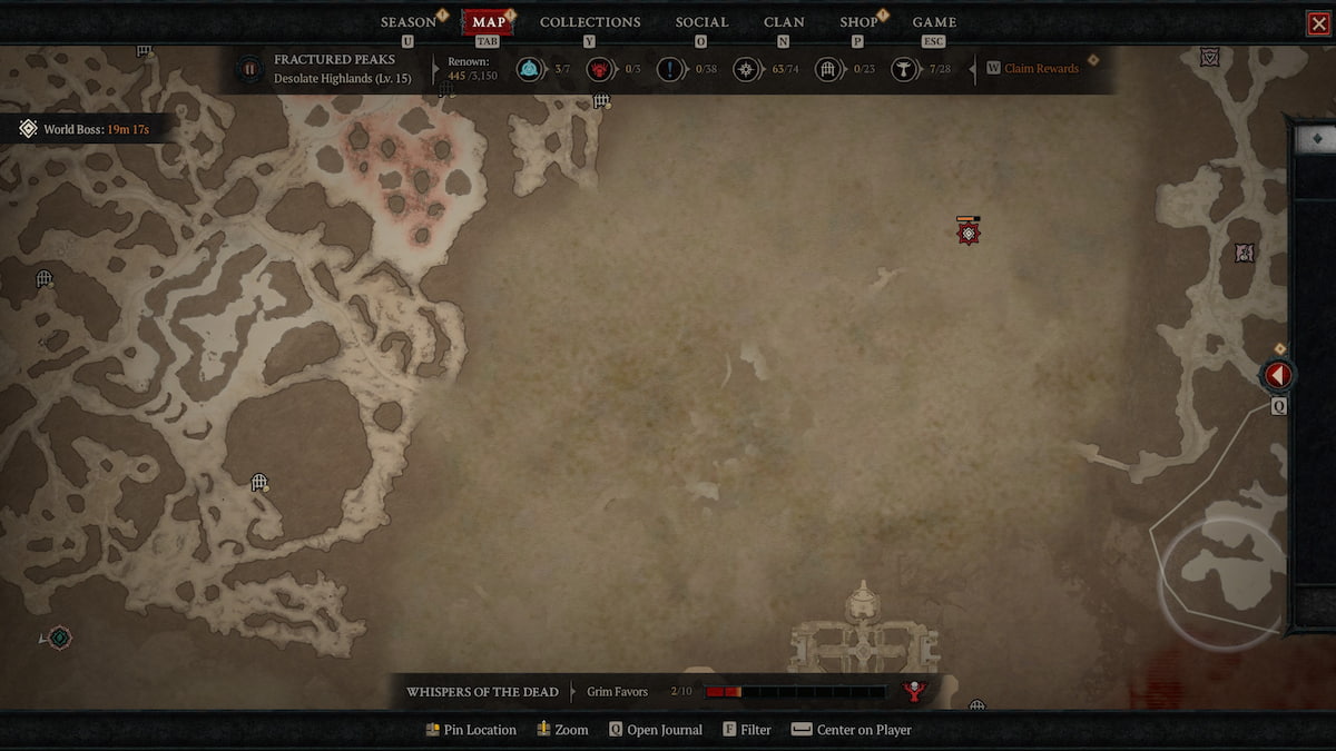 Map of Diablo 4