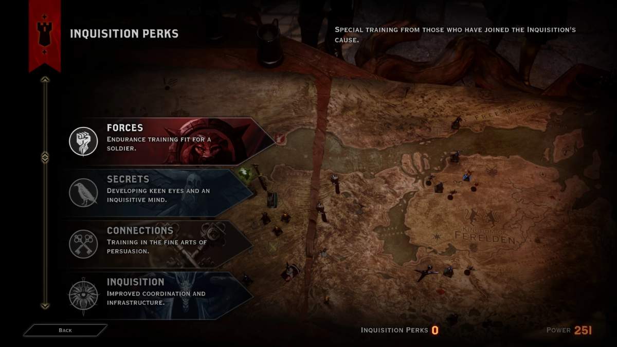 A picture from the No Perk Requirements mod page for Dragon Age Inquisition