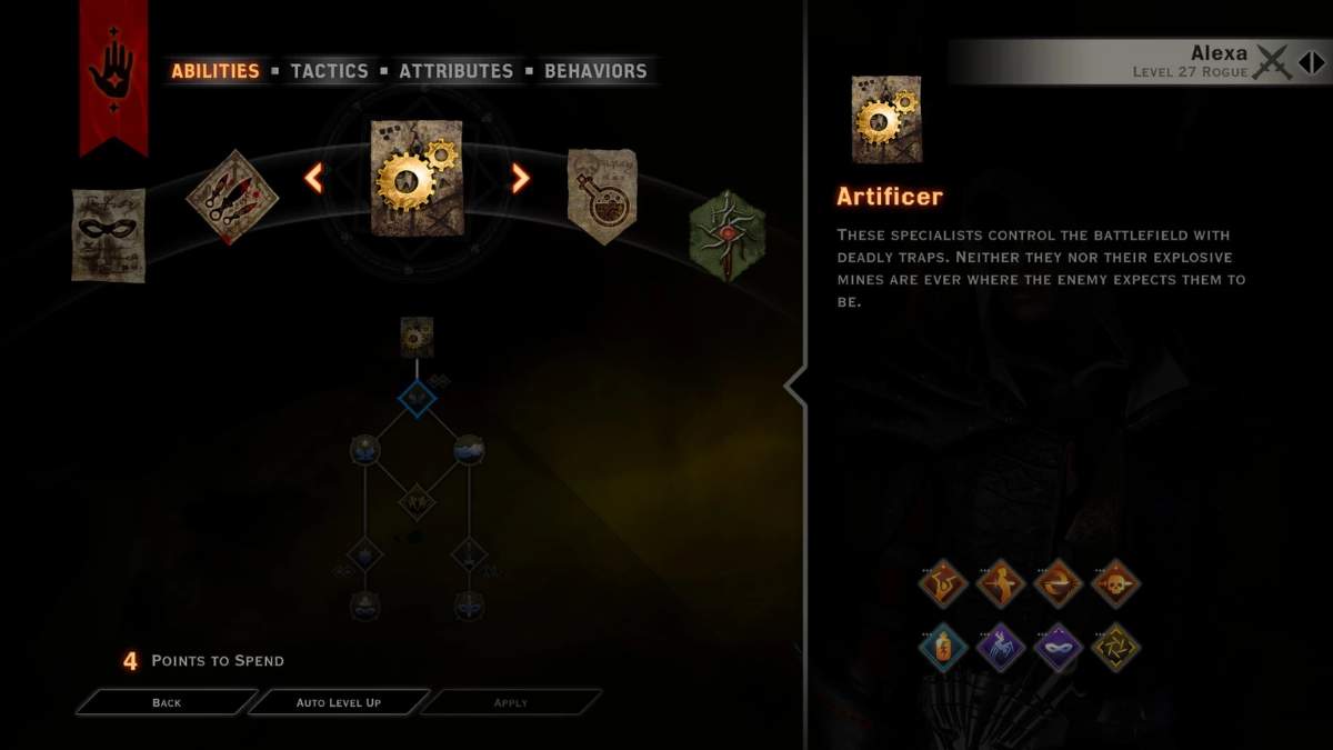 A picture from the Unlock and Change Specializations mod for Dragon Age Inquisition