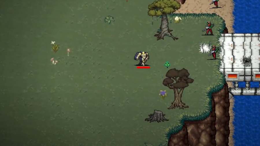 A Stanley moving in Vampire Survivors