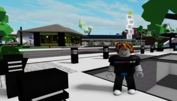 A player standing in Brookhaven RP
