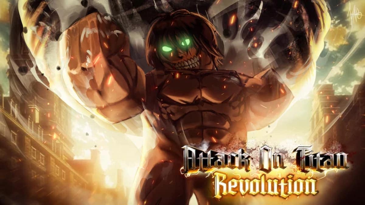 A Titan walking in AOT Revolution