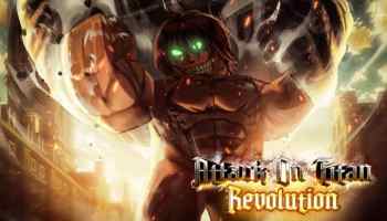 A Titan walking in AOT Revolution
