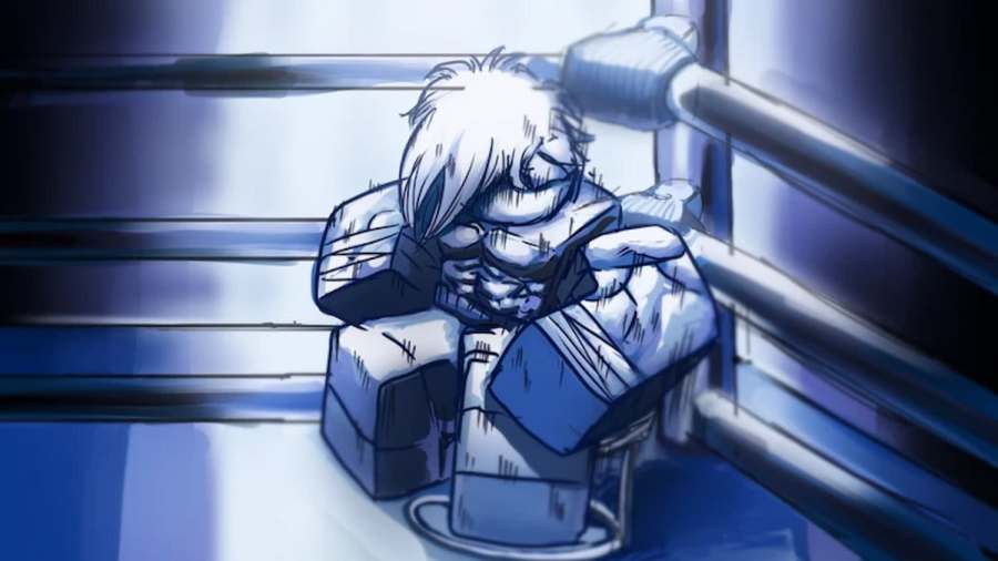 A player preparing to fight in Untitled Boxing Game