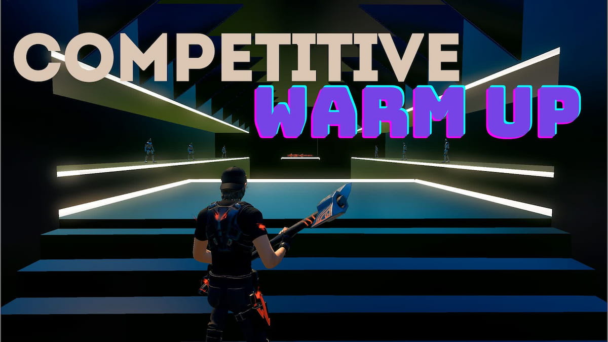 The warmup area in Fortnite