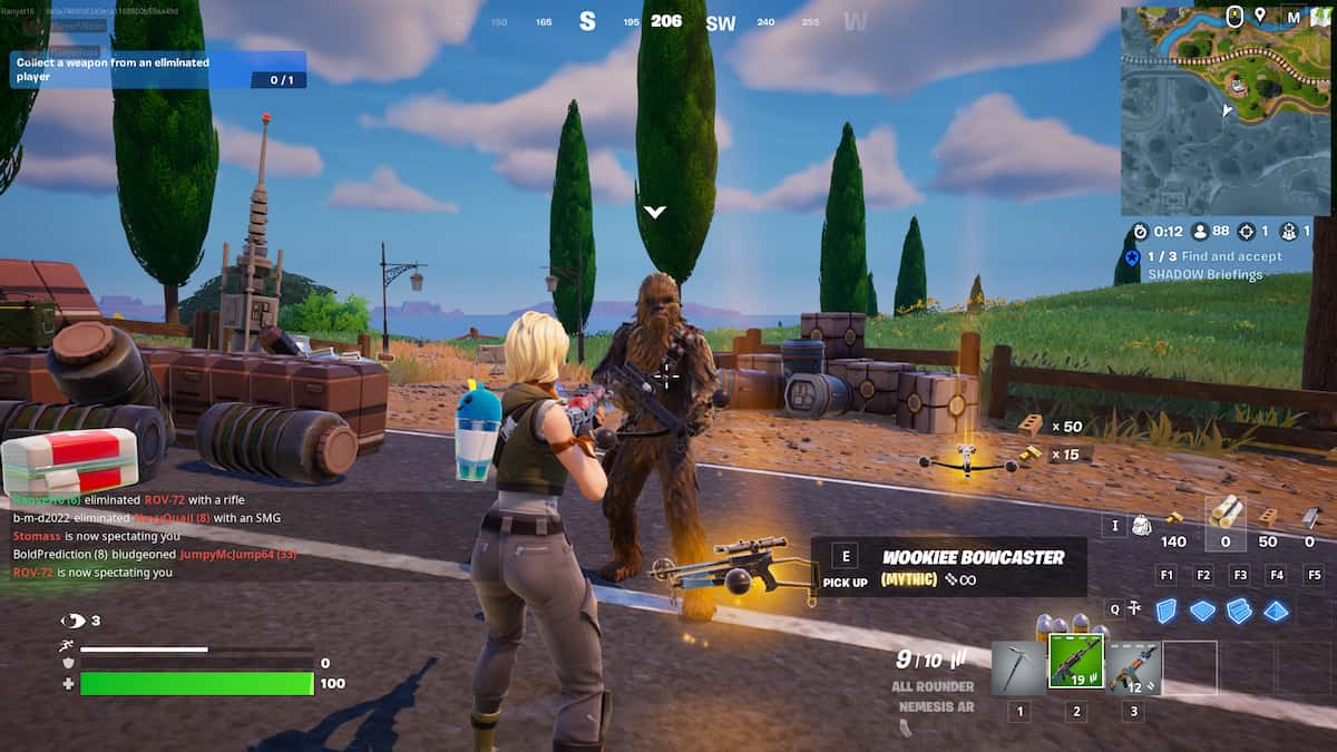 Где найти вуки Боукастера в Fortnite