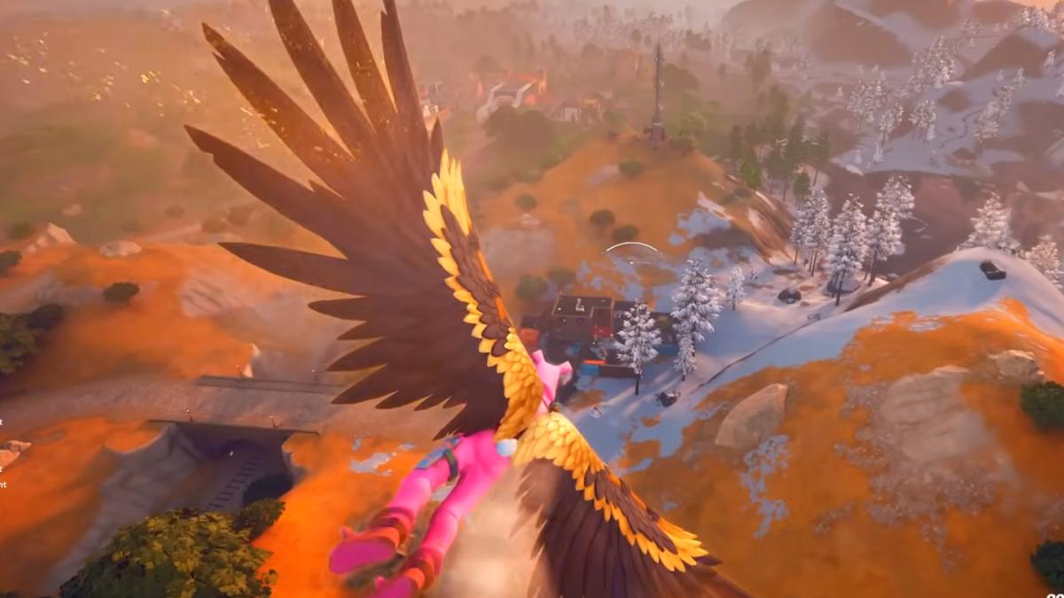Flying distance with Fortnite Wings of Icarus