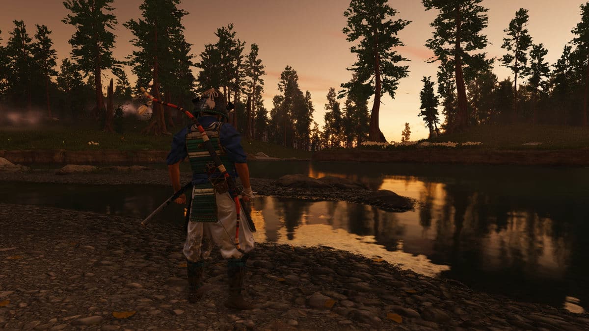 Ghost of Tsushima Sunset view
