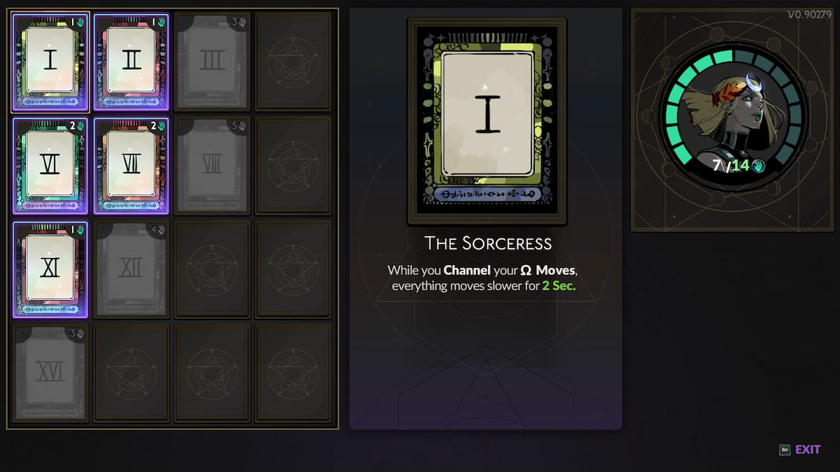 Using the Sorceress Card during the Hecate fight in Hades 2