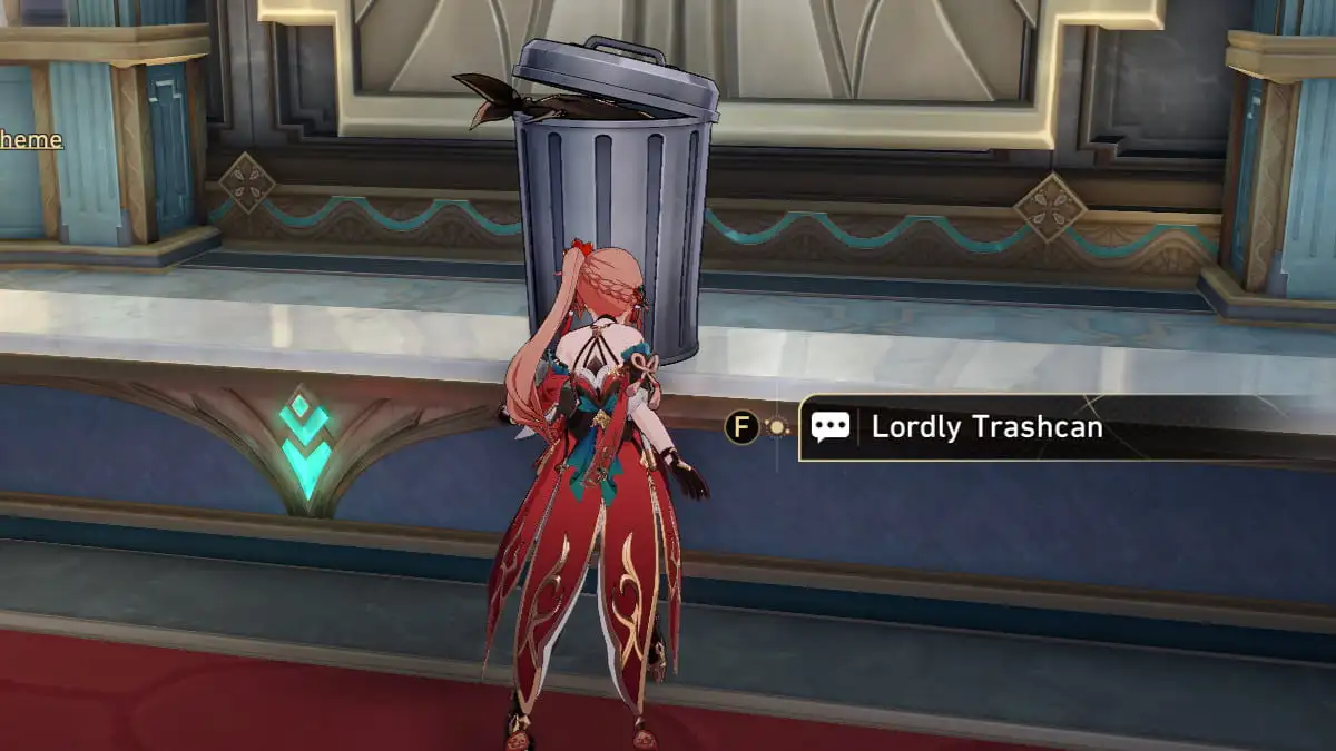 Lordly Trashcan 2 place in Penacony Grand Threater in Honkai Star Rail.