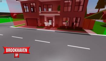 Brookhaven RP logo and a banned house in the frame
