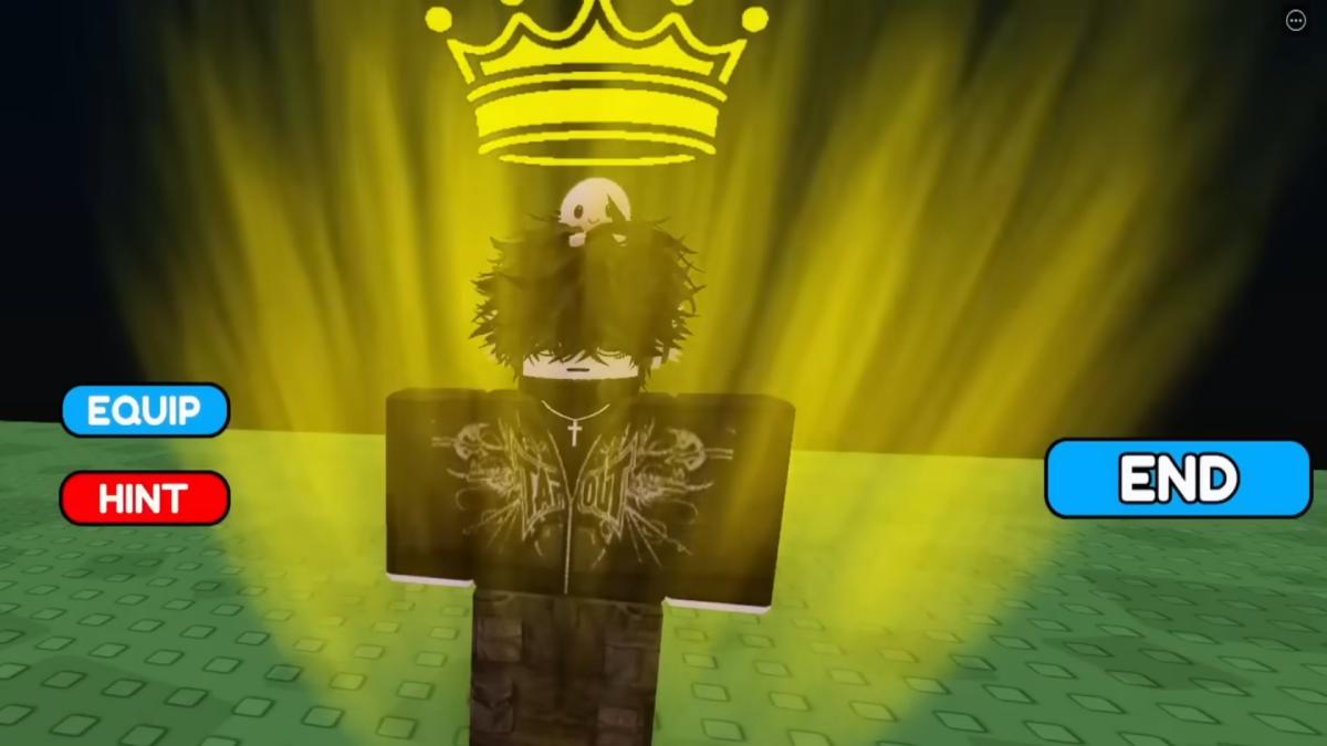 Roblox character equipping VIP aura in Aura Craft