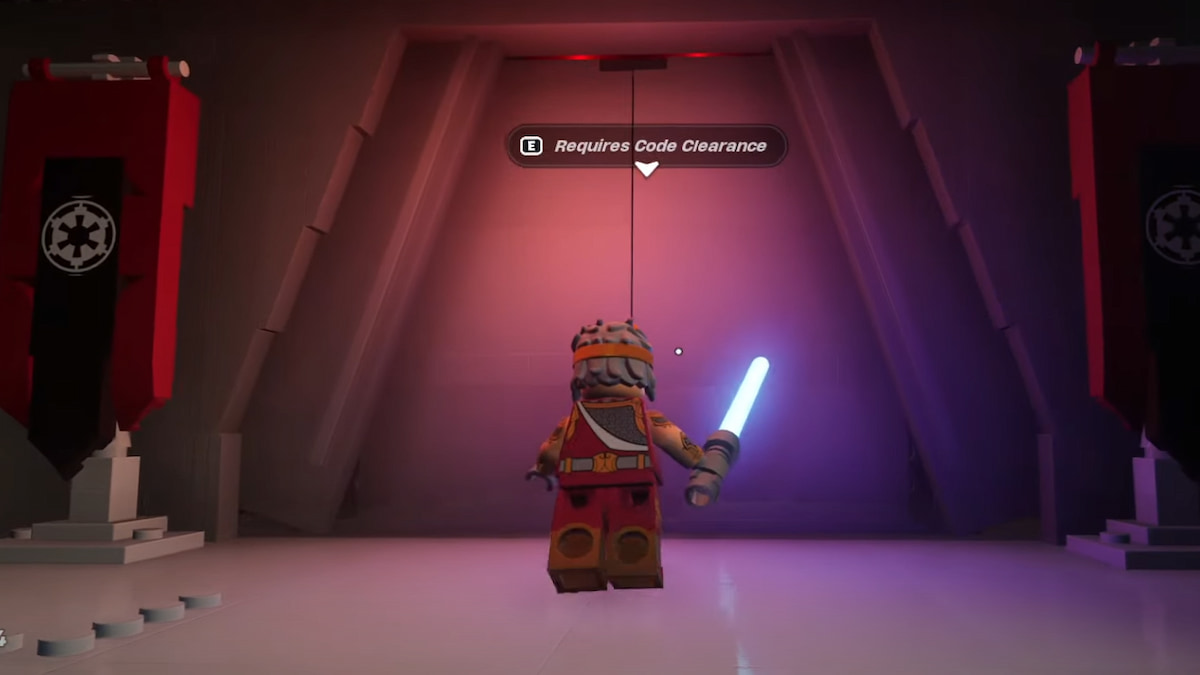 How to enter the 'Requires Code Clearance' Door in LEGO Fortnite Star