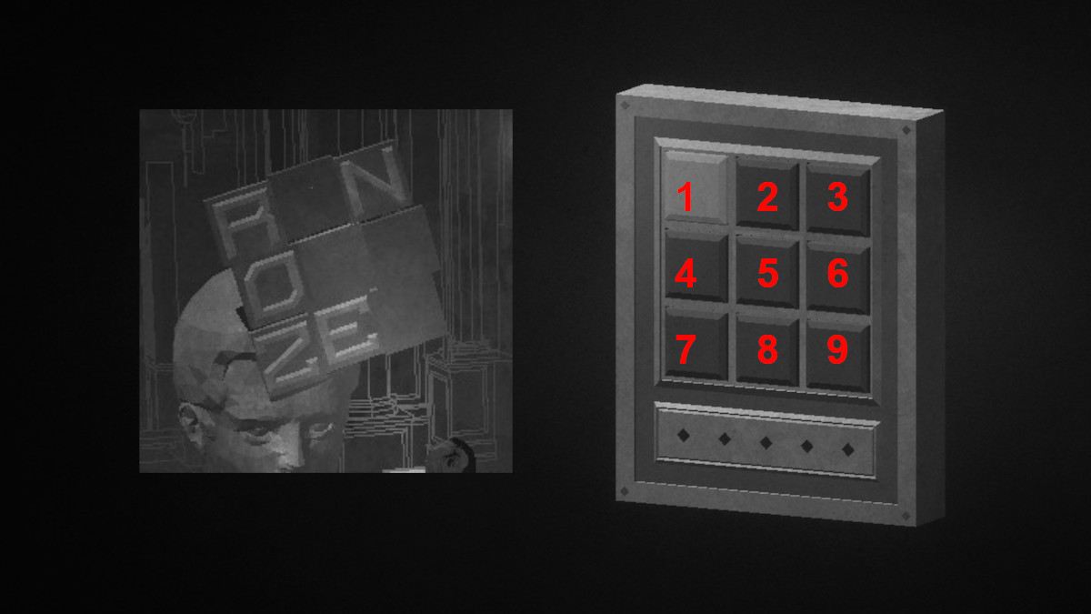 How to solve the exhibition door puzzle in Lorelei and the Laser Eyes.