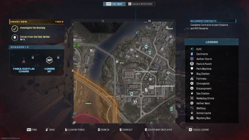 A Mercenary Stronghold map location in Modern Warfare Zombies