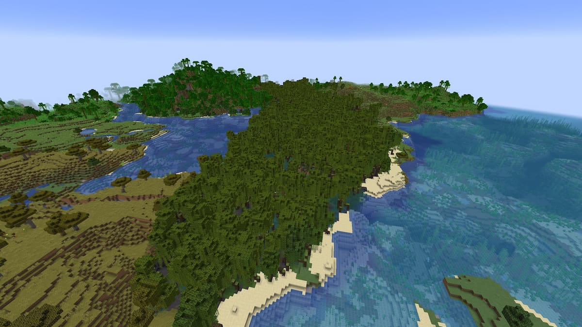 A Mangrove Swamp next to a Savanna and a Warm Ocean