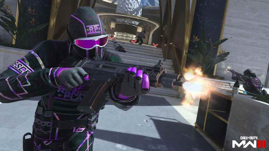 Call of Duty player shooting the weapon