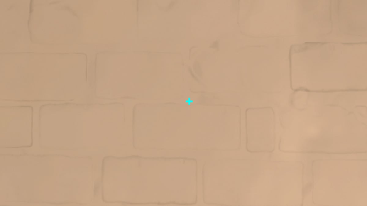 The cyan non recoil crosshair in Valorant