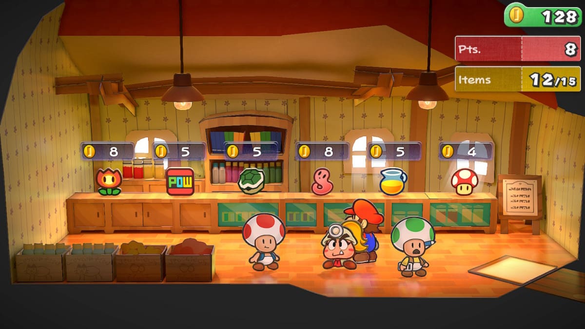 All shop prices in Petalburg in Paper Mario The Thousand-Year Door Remake.