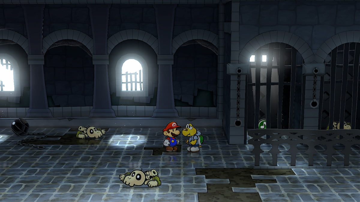The frog sound badge in Hooktail Castle in Paper Mario: the Thousand-Year Door.