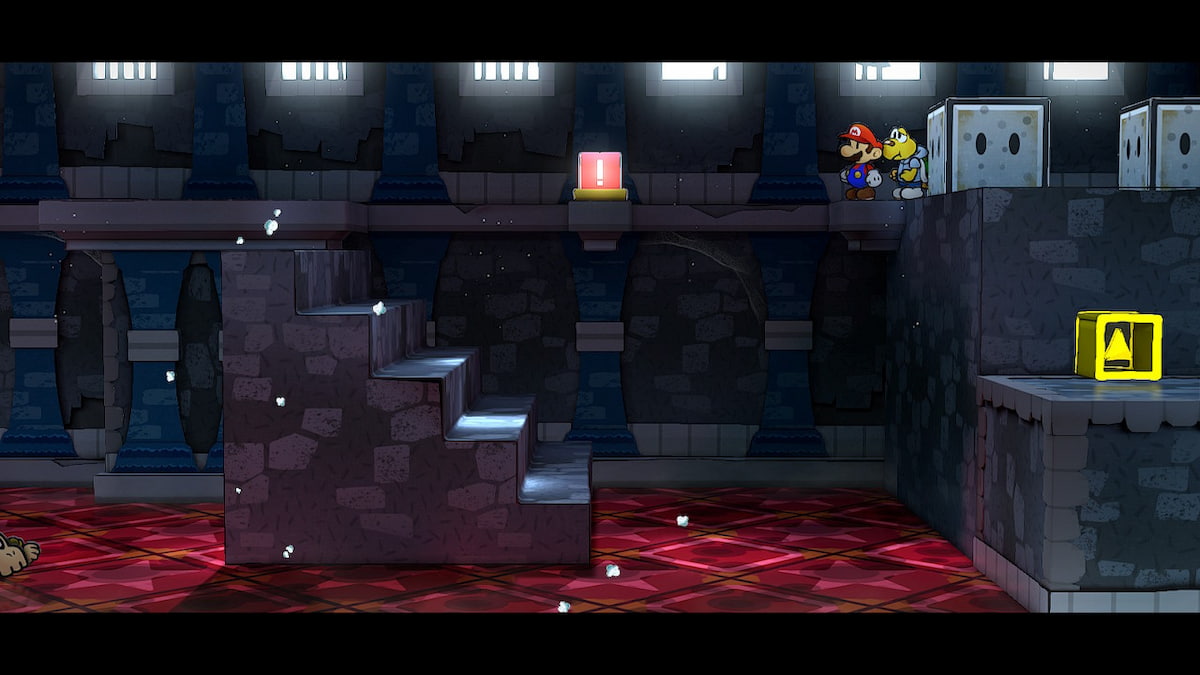Stairs that move in Hooktail Castle in Paper Mario: the Thousand-Year Door.