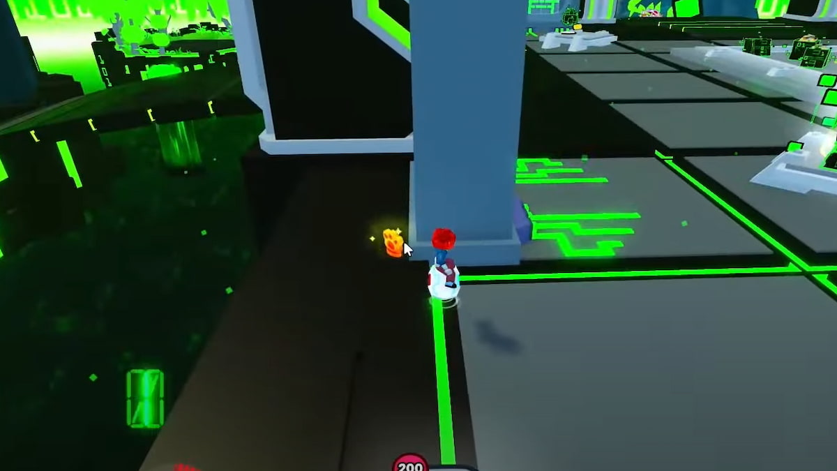 The Shiny Relic Behind a pillar in Roblox