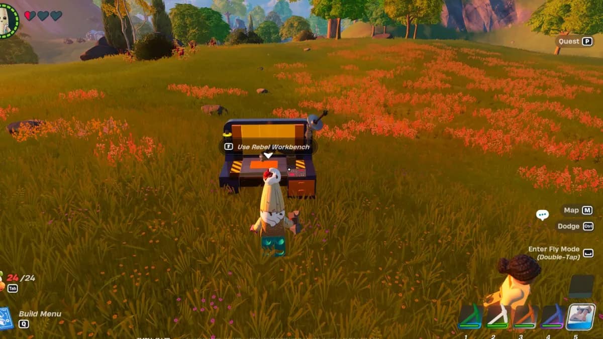 Rebel Bench on LEGO Fortnite Ground