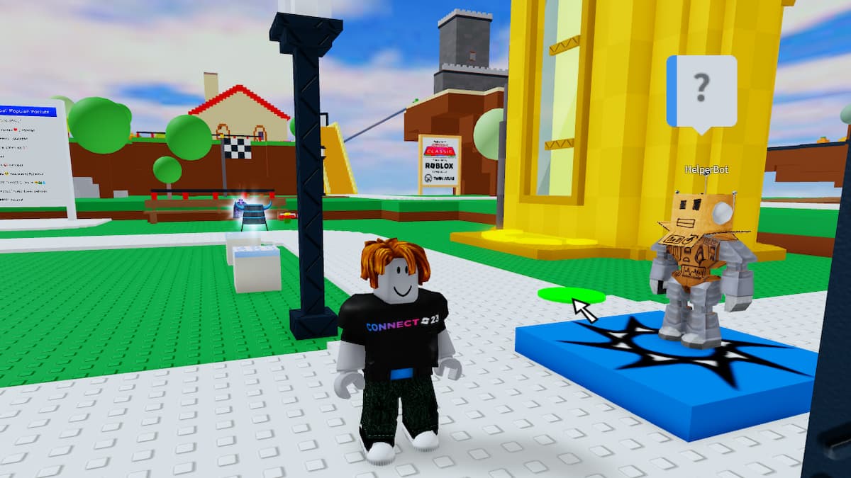 The Helperbot in Roblox The Classic