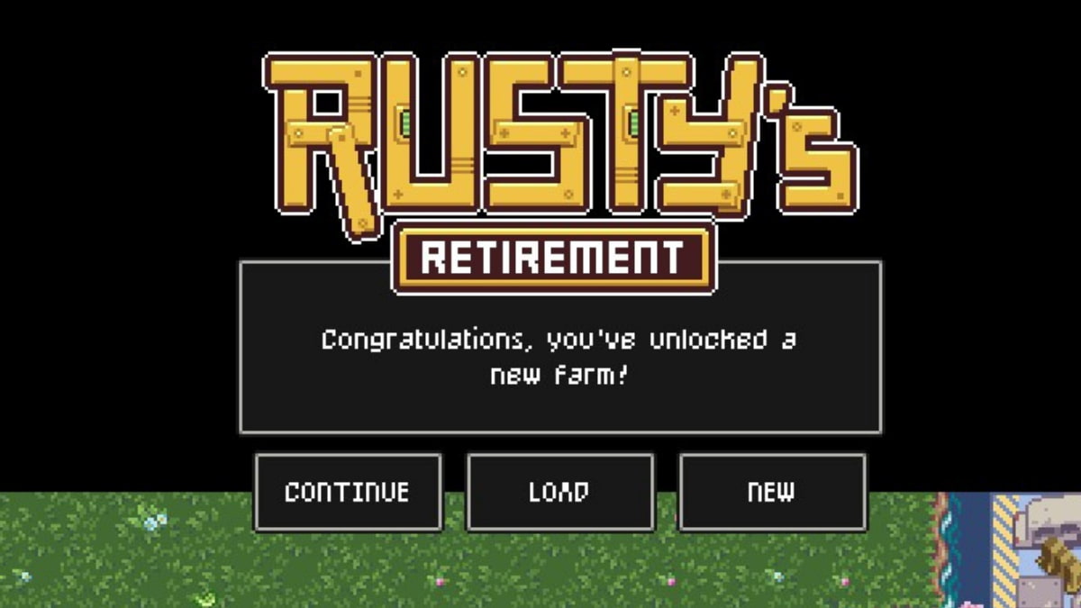 Unlocking the Sandy Desert farm in Rusty's Retirement.