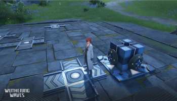 Magnetic Cube on the highlighted tile to solve the puzzle in Wuthering Waves