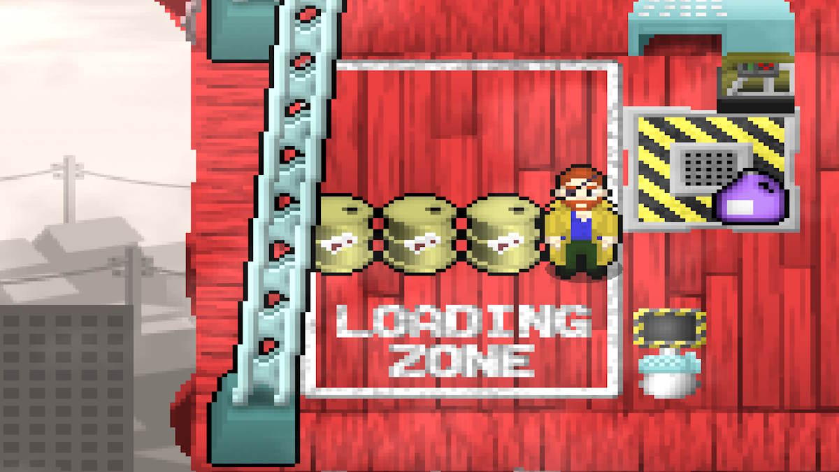 The captain stood on a loading dock, next in line to three barrels of trash in Starstruck Vagabond.