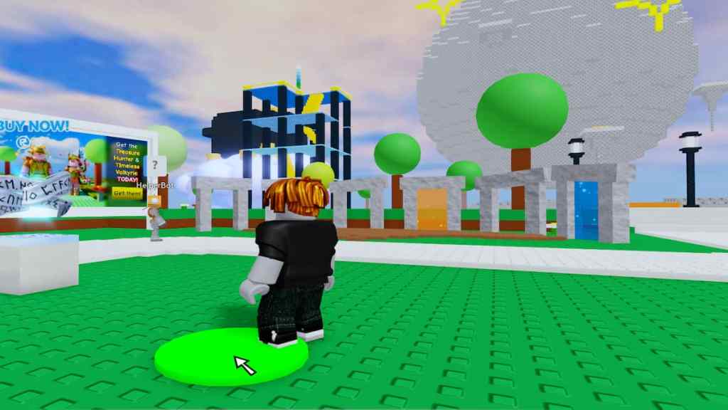 A player walking in Roblox Classic Event