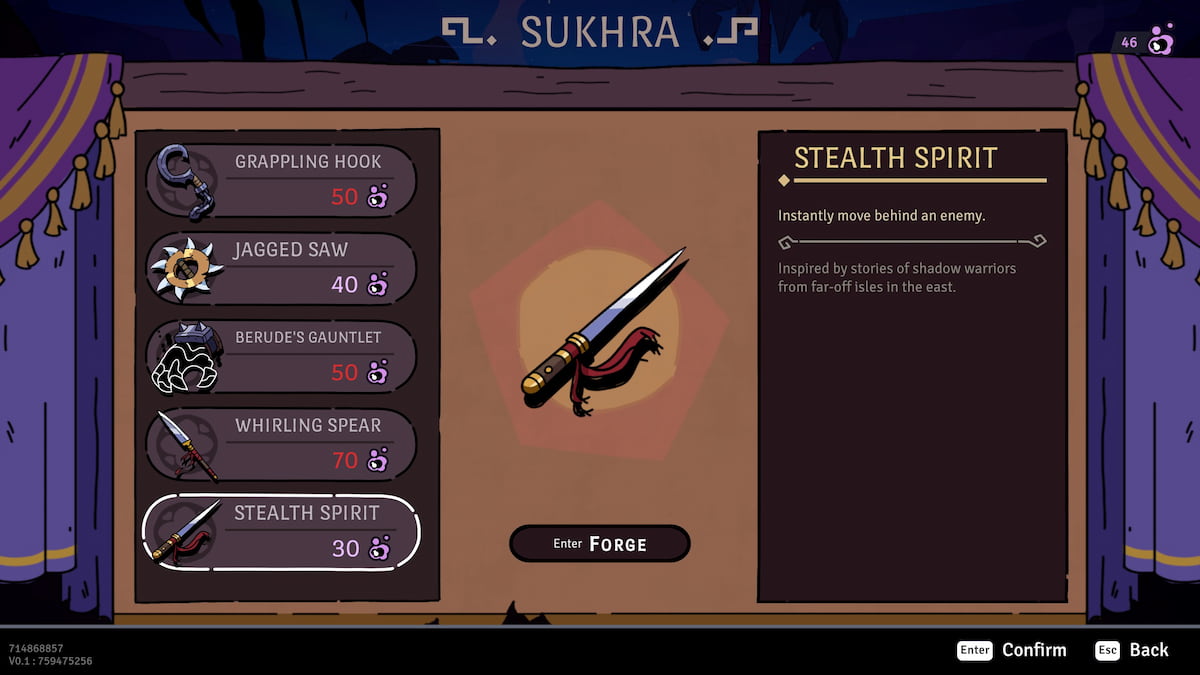Unlocking the Stealth Spirit tool in the Rogue Prince of Persia