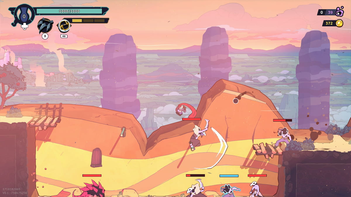 Fighting enemies in the village in the Rogue Prince of Persia