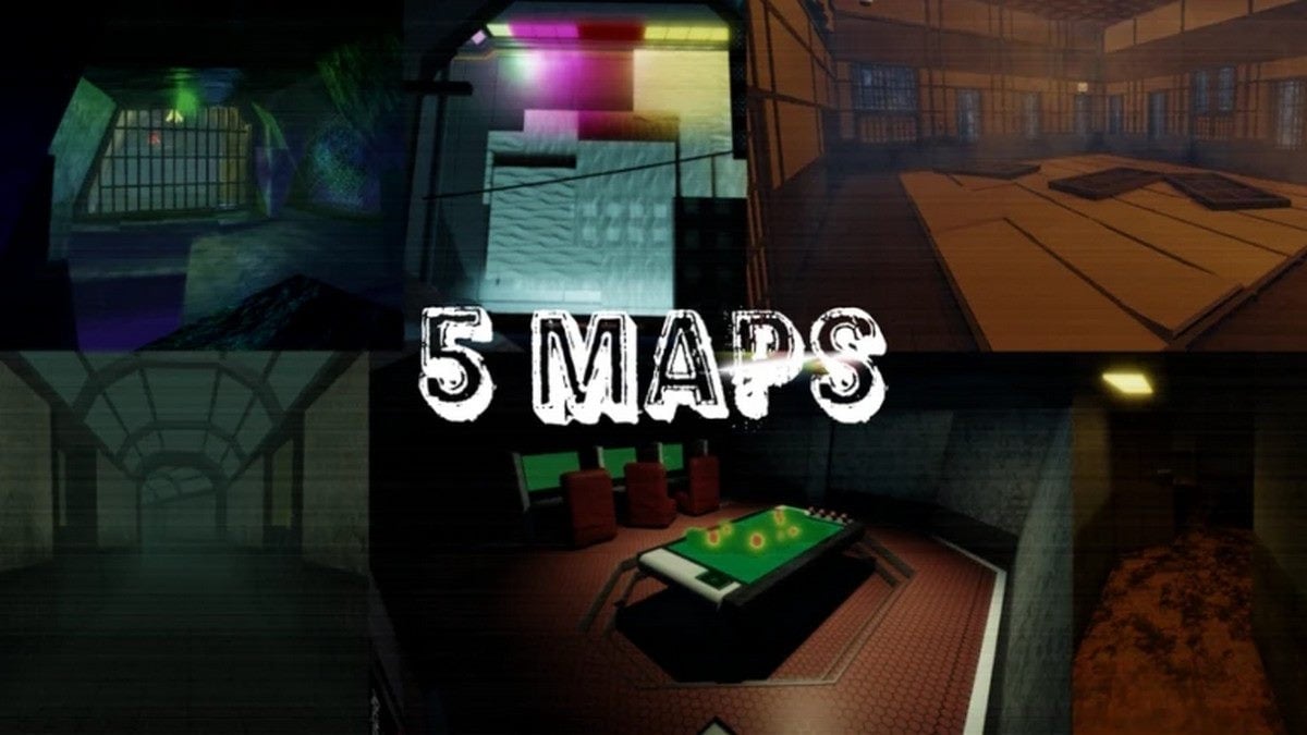 Five maps in Roblox Escape Room Multiplayer