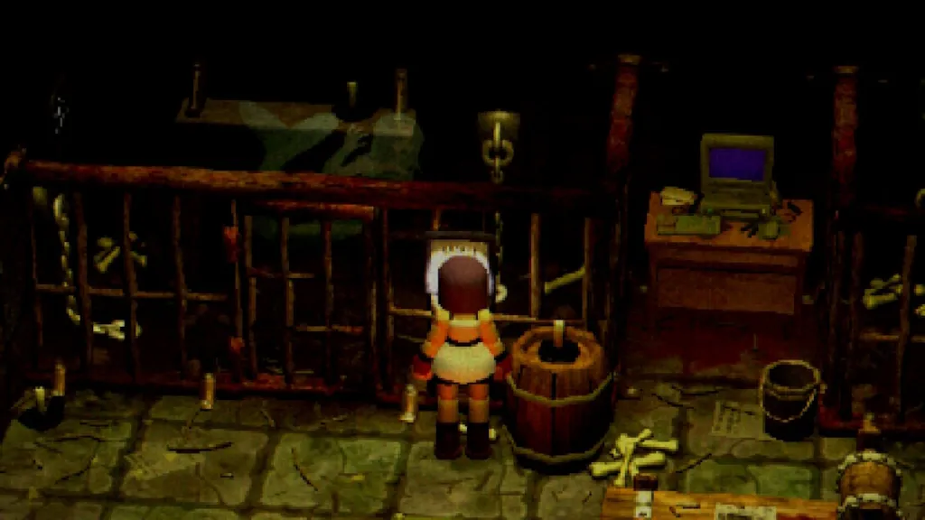 The mermaid in the dungeon puzzle in Crow Country.