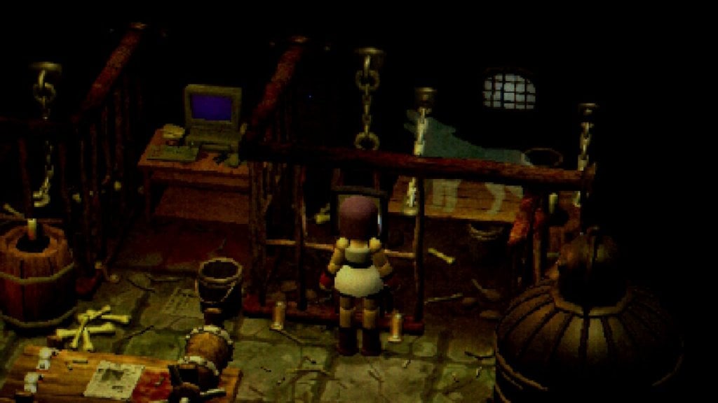 The wolf in the dungeon puzzle in Crow Country.