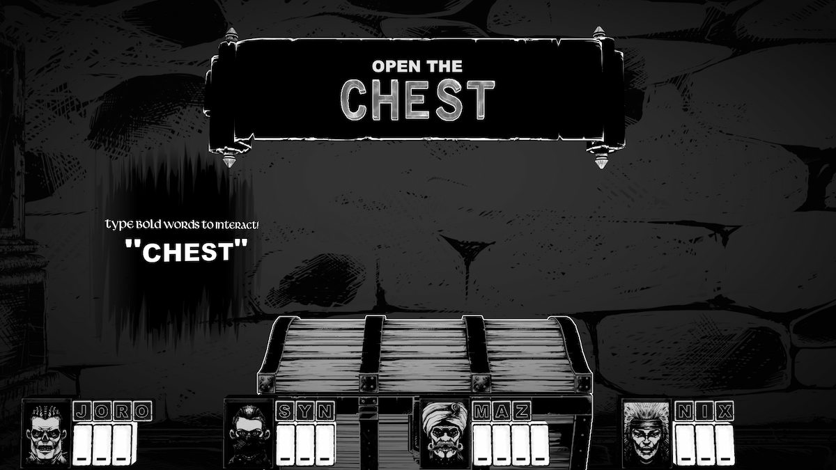 Opening your first CHEST in CRYPTMASTER.