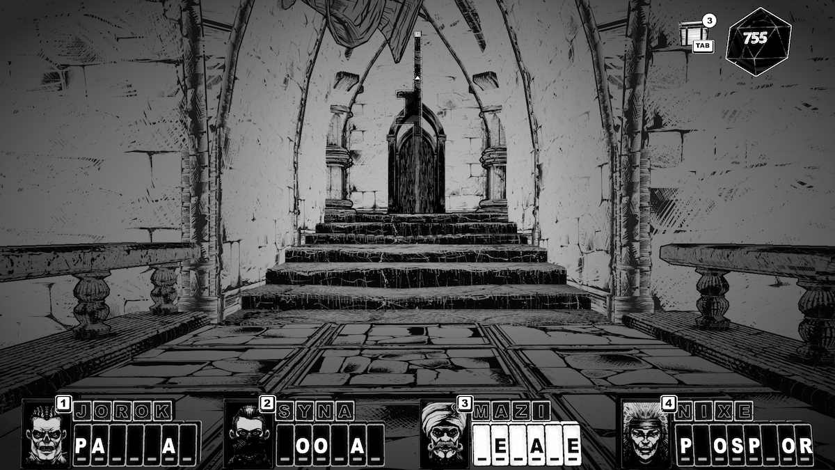 Eighth TEMPLE room in CRYPTMASTER.